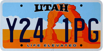 UT license plate Y241PG