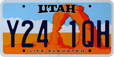 UT license plate Y241QH