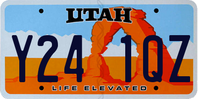 UT license plate Y241QZ