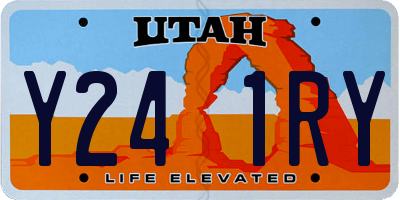 UT license plate Y241RY
