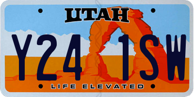 UT license plate Y241SW