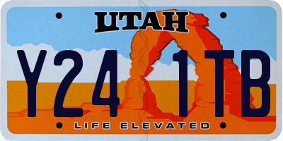 UT license plate Y241TB