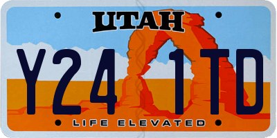 UT license plate Y241TD