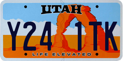 UT license plate Y241TK