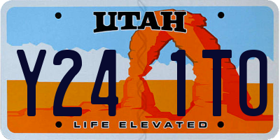 UT license plate Y241TO