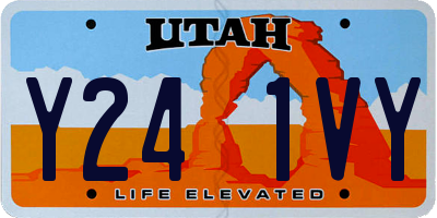 UT license plate Y241VY