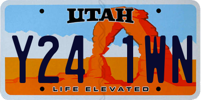 UT license plate Y241WN