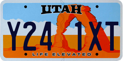 UT license plate Y241XT