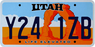 UT license plate Y241ZB