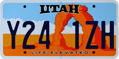 UT license plate Y241ZH