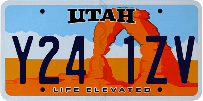 UT license plate Y241ZV