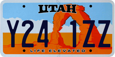 UT license plate Y241ZZ