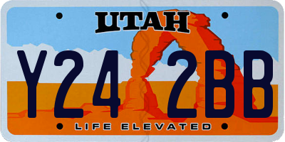 UT license plate Y242BB