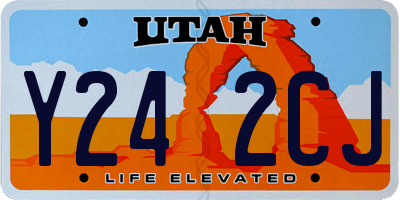 UT license plate Y242CJ