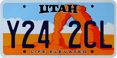 UT license plate Y242CL