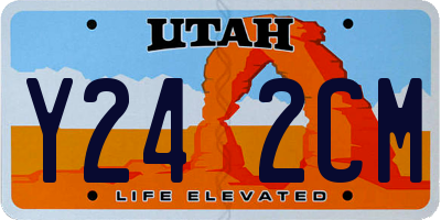 UT license plate Y242CM
