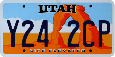 UT license plate Y242CP