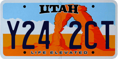 UT license plate Y242CT