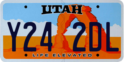 UT license plate Y242DL