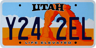 UT license plate Y242EL