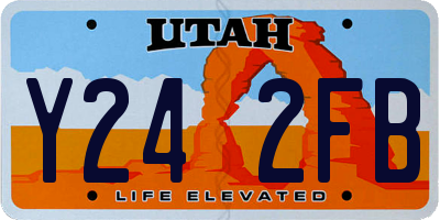 UT license plate Y242FB