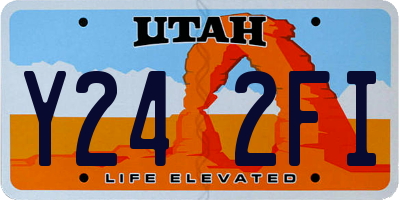 UT license plate Y242FI