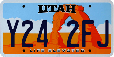 UT license plate Y242FJ