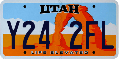 UT license plate Y242FL