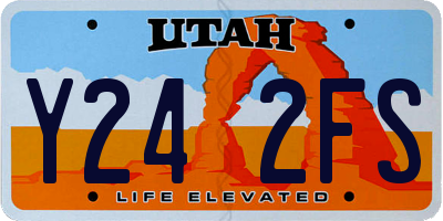 UT license plate Y242FS