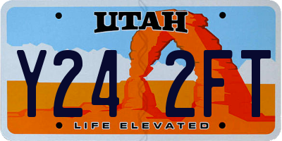 UT license plate Y242FT