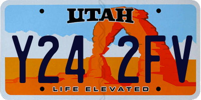 UT license plate Y242FV