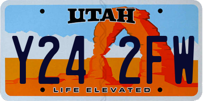 UT license plate Y242FW