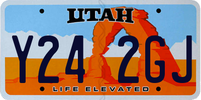 UT license plate Y242GJ