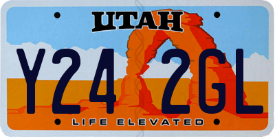 UT license plate Y242GL
