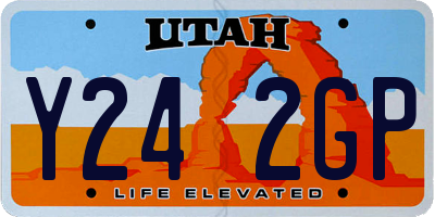 UT license plate Y242GP