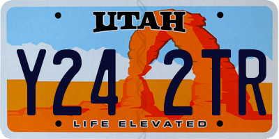 UT license plate Y242TR