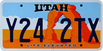 UT license plate Y242TX