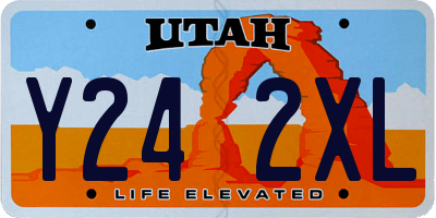 UT license plate Y242XL