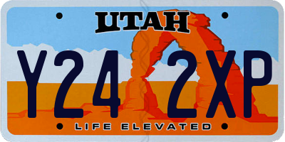 UT license plate Y242XP