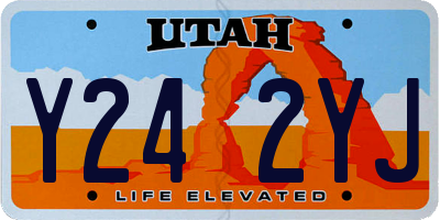 UT license plate Y242YJ