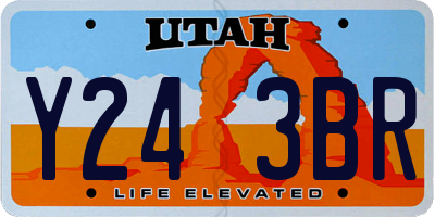 UT license plate Y243BR