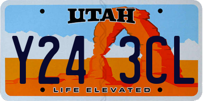 UT license plate Y243CL