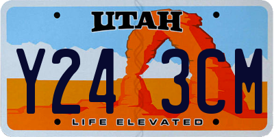 UT license plate Y243CM