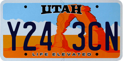 UT license plate Y243CN