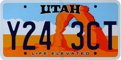 UT license plate Y243CT