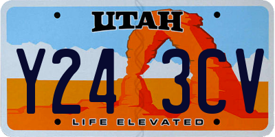 UT license plate Y243CV