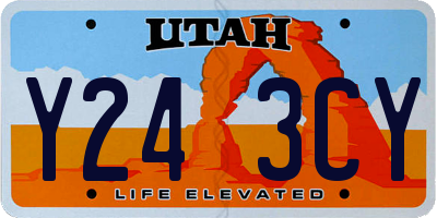UT license plate Y243CY