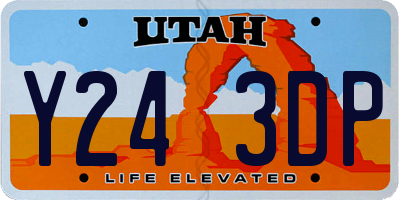 UT license plate Y243DP