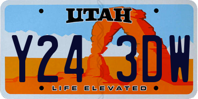 UT license plate Y243DW