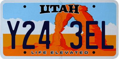 UT license plate Y243EL